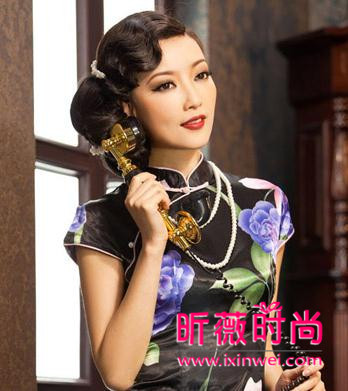 性感高贵女性复古旗袍造型 优雅温婉古典风十足