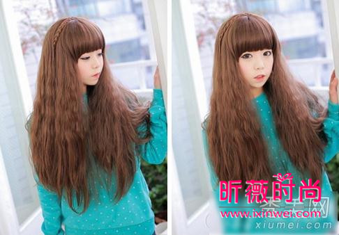 韩式泡面头发型清新减龄适合发少女生的时尚烫发
